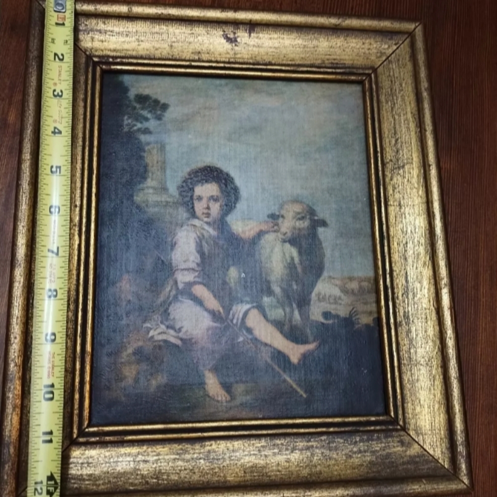 The Good Shepherd Vintage Canvas Framed Reprint - Picture 8 of 13